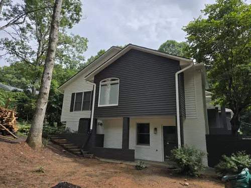 Interior painting job in progress — Custom Painting of Asheville Inc